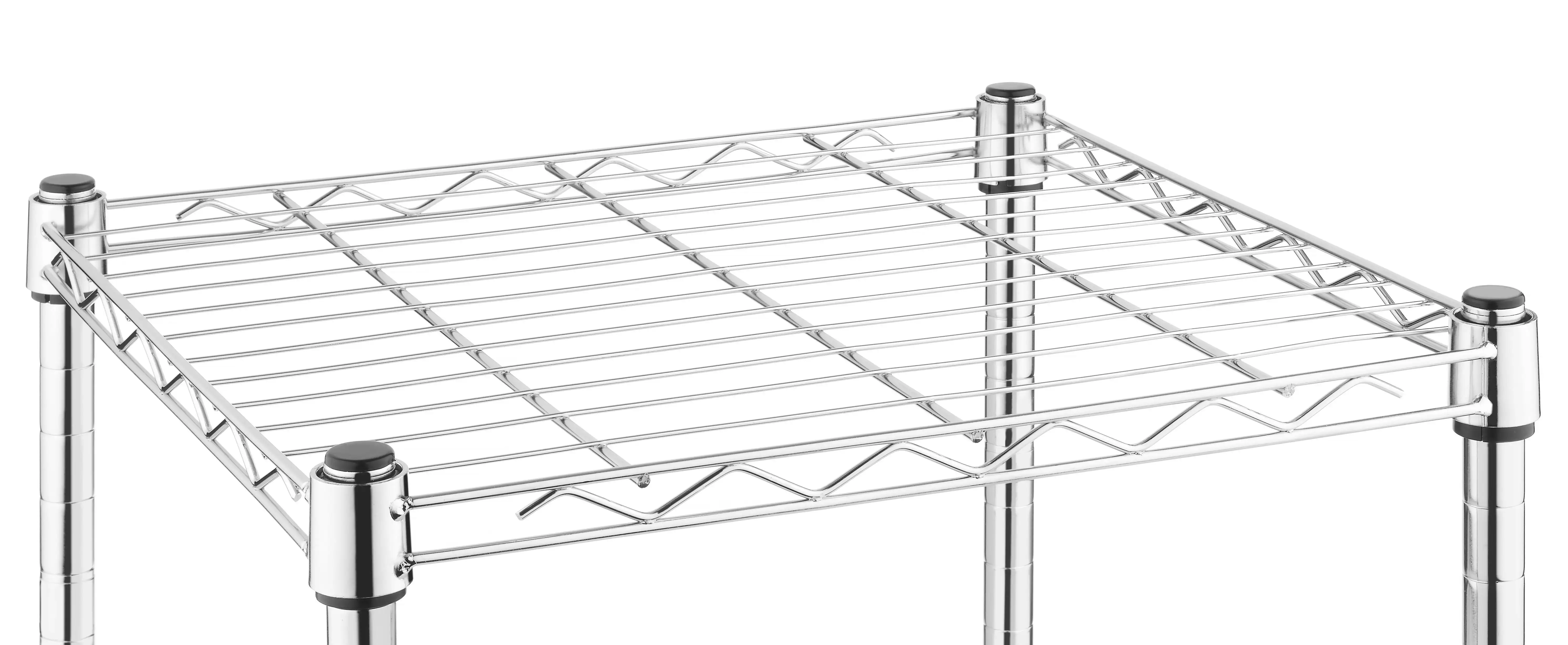 Whitmor Supree Stacking Shelf and Organizer -Heavy-Duty - Adjustable, Chrome, For Adult Use