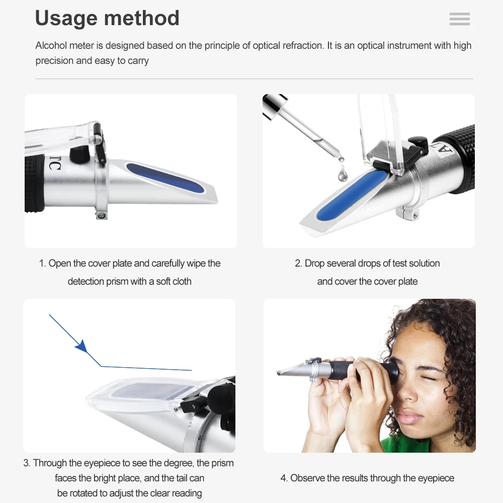 4-in-1 المحرك المحمول السائل الإيثيلين جليكول نقطة التجميد سيارة تعمل بالبطارية السيارة التجمد التلقائي الإنكسار