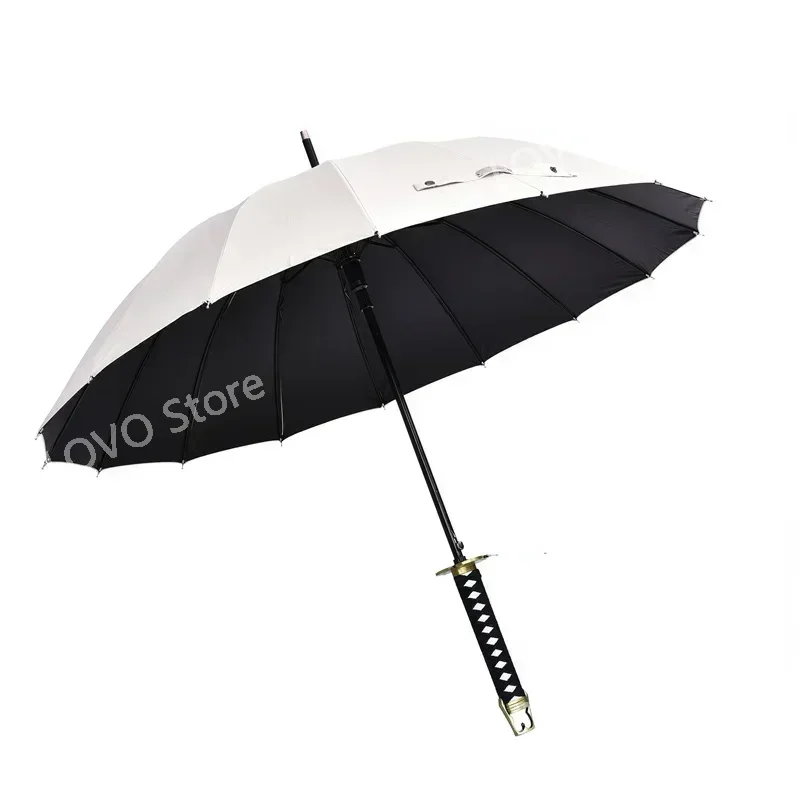 Black Samurai Knife Umbrella for Men, Apparel Accessories