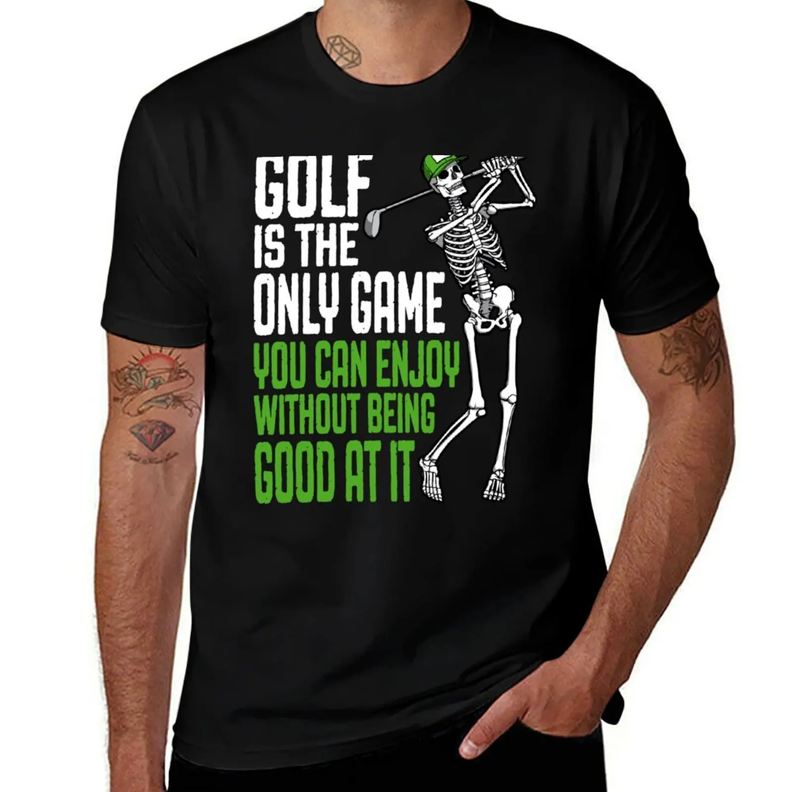 

Golf Is The Only Game Funny Skeleton Golfer Quote T-Shirt anime t shirts oversize t shirts for man graphic funny T-shirt