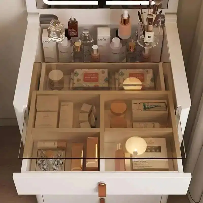 Bedroom Table Nordic Dressing Storage Drawer Luxury Woman Dressing Table Container Organizers Schminktisch Furniture Makeup