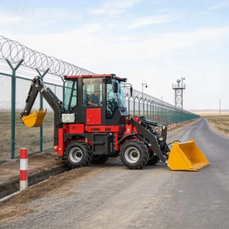 Mini Backhoe Loader EPA Tier 4 Engine CE Certified 4x4 Compact Design for Landscaping Garden Farm Mini Backhoe Loader