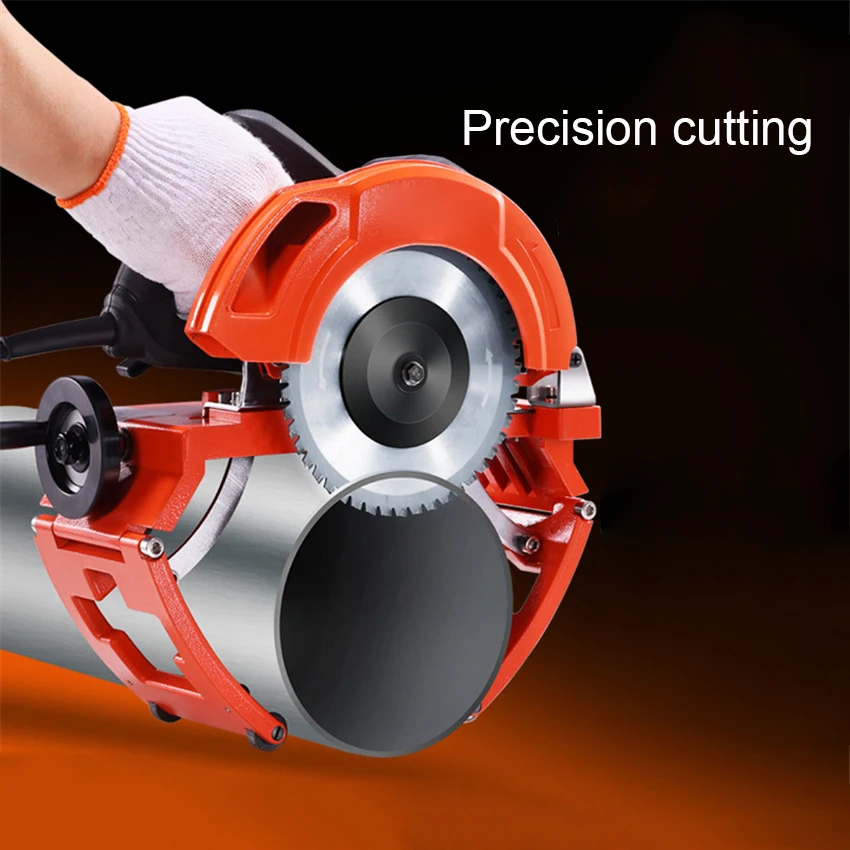 220V Electric Pipe Cutting Machine Portable PE Pipe Fire Protection Galvanized Pipe Cutter Small Pipe Cutting Machine 50-250MM