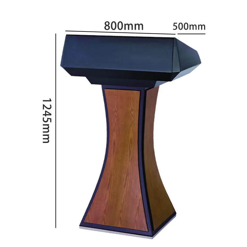 Professional Modern Rostrum MDF Wooden Pulpit and Podium Designs for Church and School