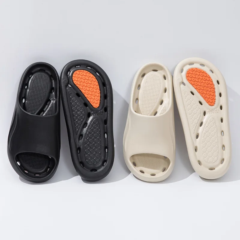 

Дренажные тапочки из ЭВА для мужчин и женщин, противоскользящие толстые подошвы для ванной комнаты, душа, бассейна, быстросохнущие домашние сандалии с полым дном для дома и улицы