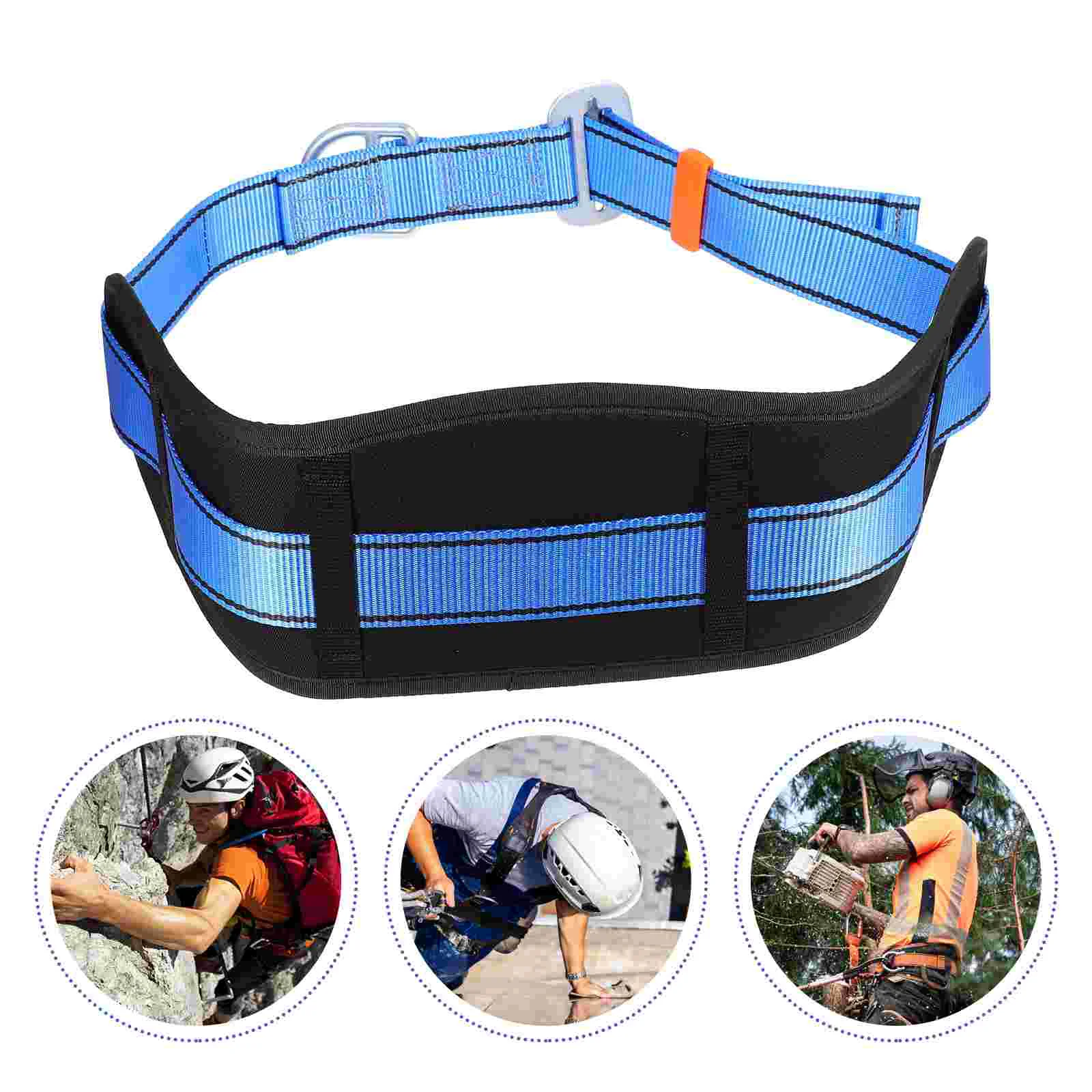 Personal Protective Equipment Single Lap Belt Seat Safety with Waist Pad Rappelling