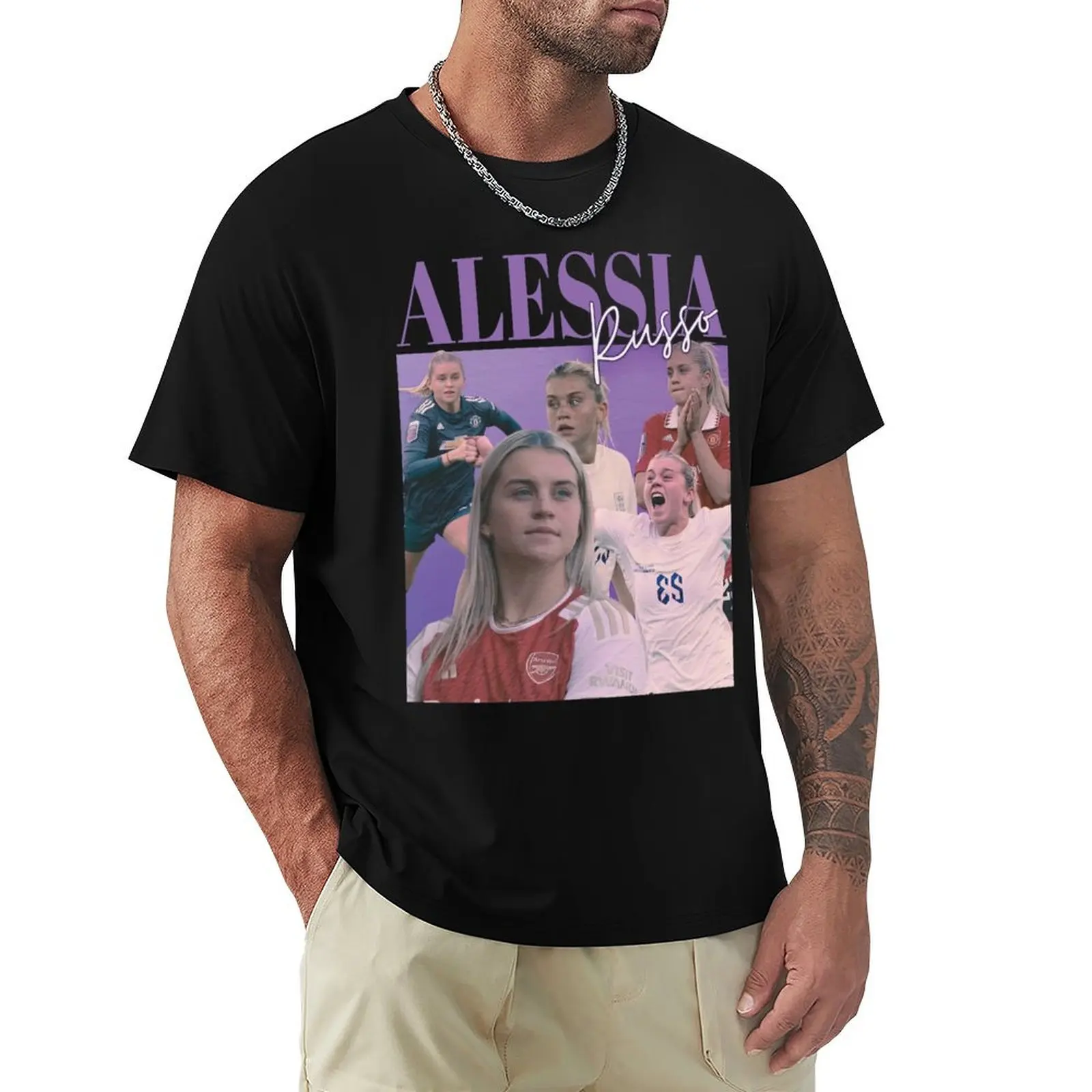 

Alessia Russo Lioness Graphic T-Shirt gifts for boyfriend plus size clothes blue lock t shirts for men cotton