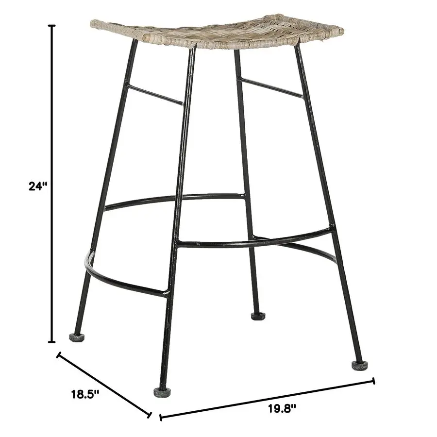 Home Collection Sgabello da bancone Atara, grigio