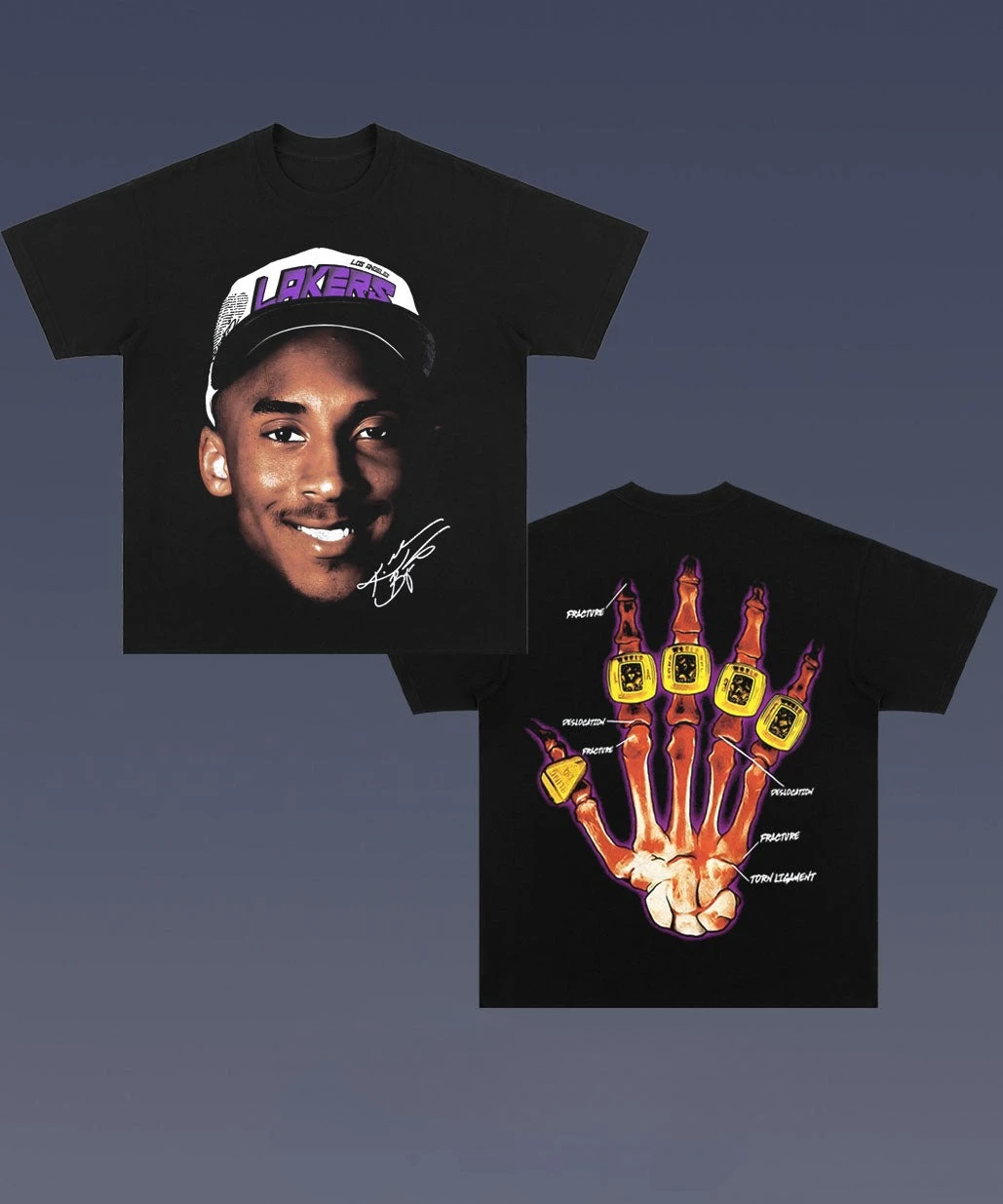 

KOBE BIG FACE GRAPHIC TEE с узором и принтом, летняя роскошная брендовая мужская и женская футболка из чистого хлопка с коротким рукавом
