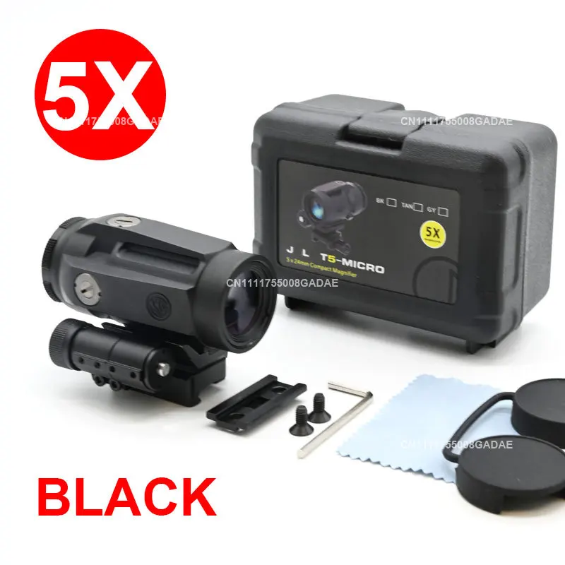 R5XDR GEN II + JULIET5 5X Combo Kit JULIET3 3X Vergrootglas Geweer Holografische Red Dot Richtkijker Omklapbaar 20mm Picatinny Montage