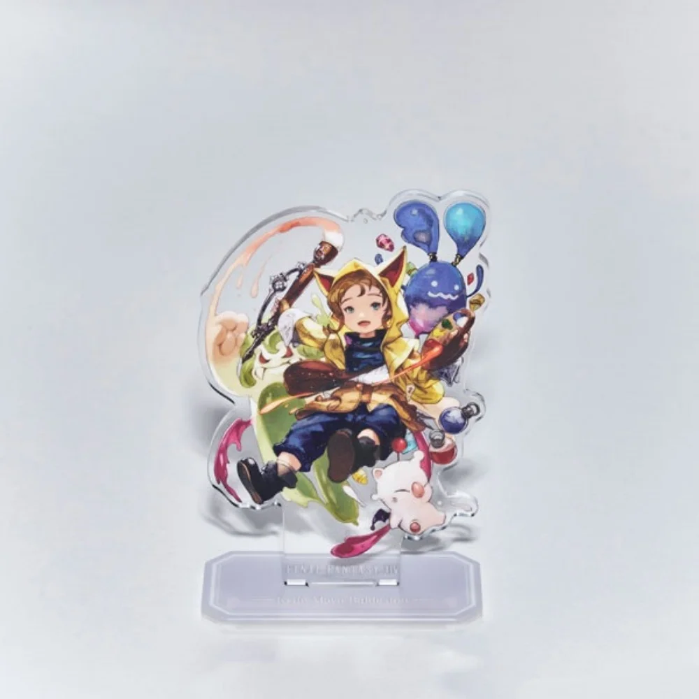 1PC Anime Final Fantasy XIV Acrylic keychain Stand Figure Thancred Waters Plate Desk Display Sign Ornament Game Fans Gift