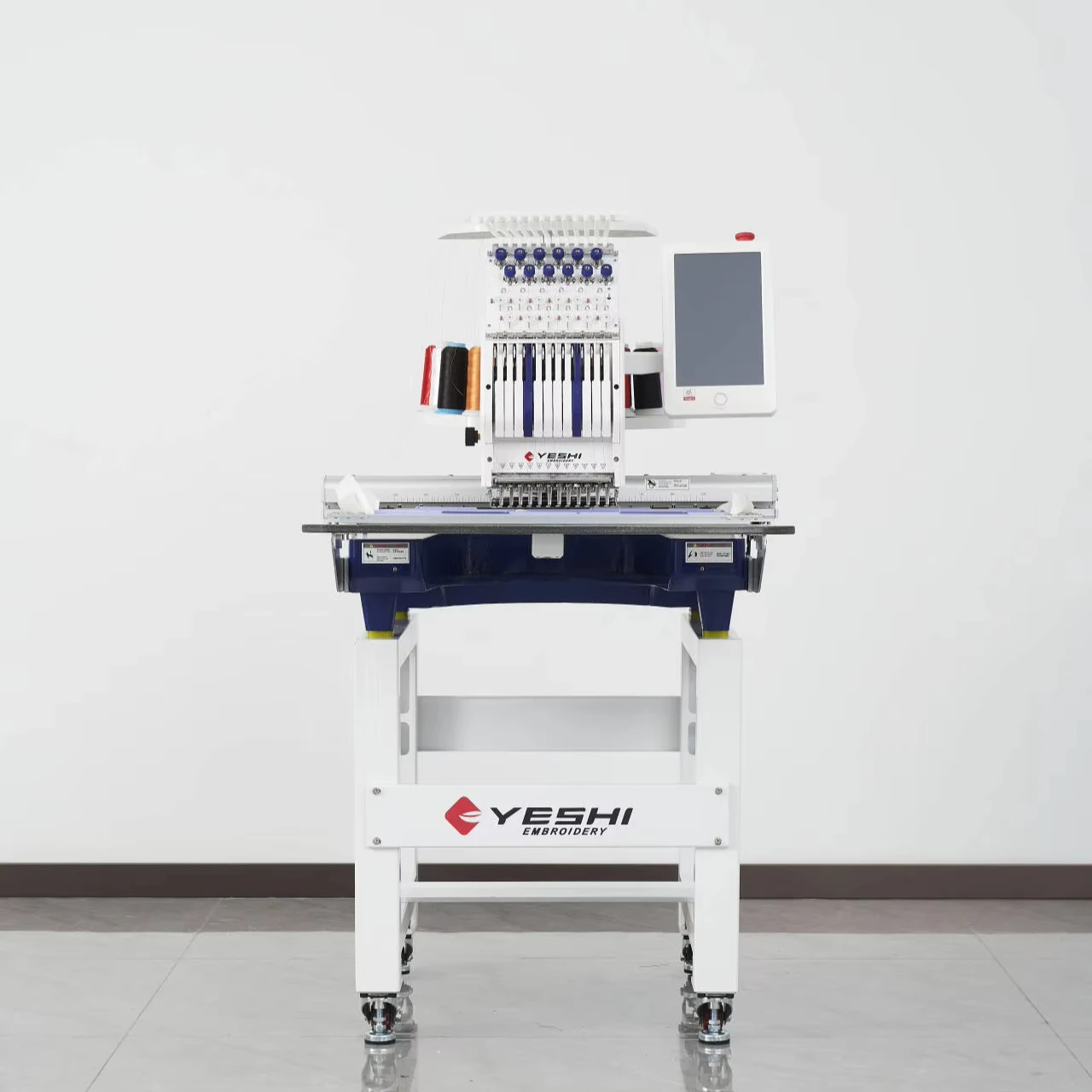 Yeshi 5 Years Warranty Easy to Operate Single Head Embroidery Machine For T-shirt Caps and Garments