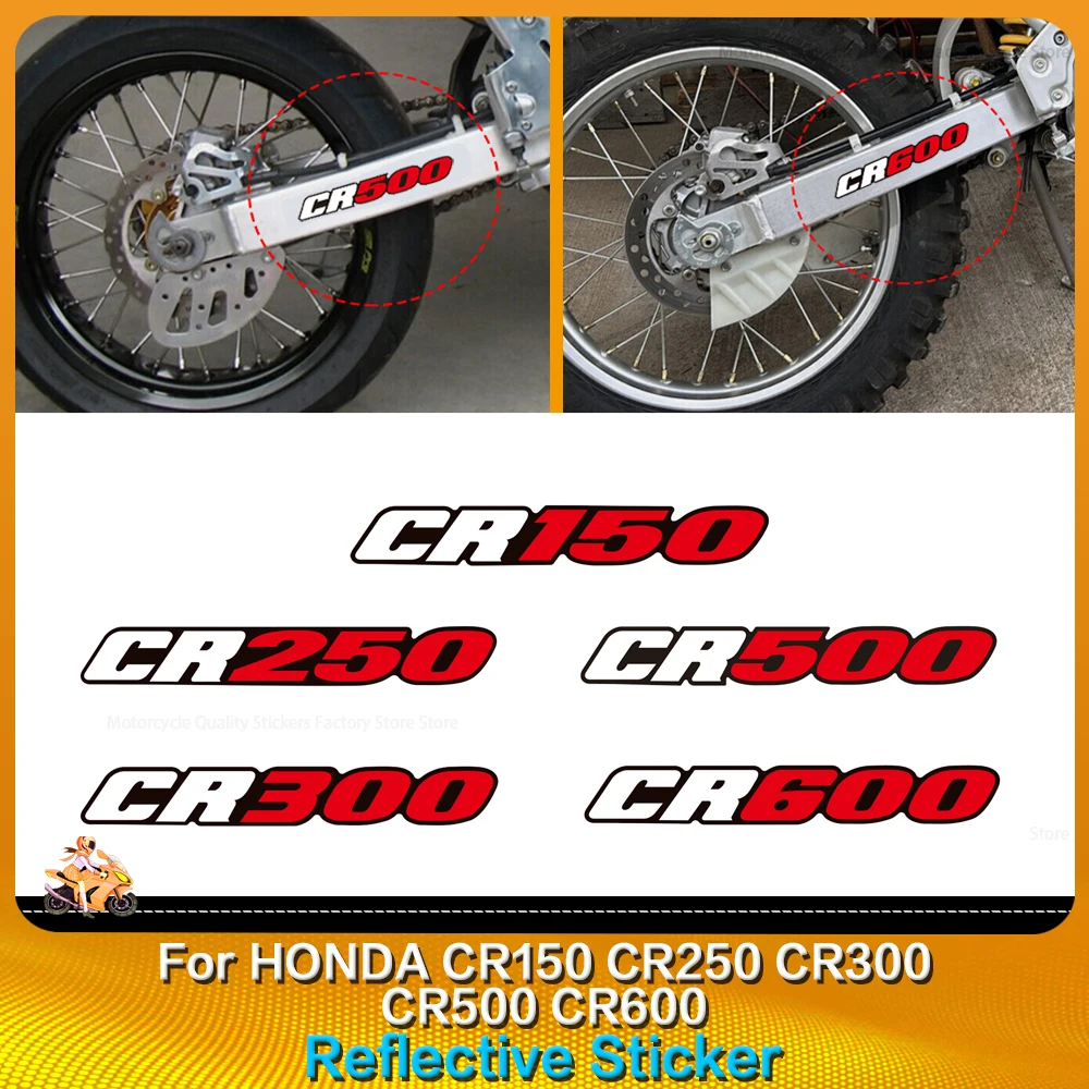

2 шт. наклейка на поворотный рычаг заднего колеса мотоцикла для CR150 CR250 CR300 CR500 CR600 амортизатор светоотражающая наклейка
