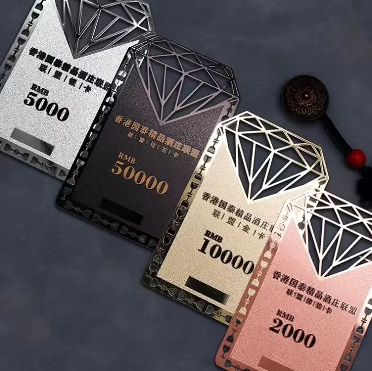 بطاقة عمل معدنية رخيصة الثمن لآلة النقش بالليزر