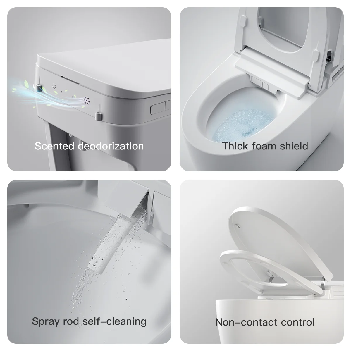 Automatic Flushing Electric Smart ToiletIntelligent Bidet Bowl Toilet for Bathroom