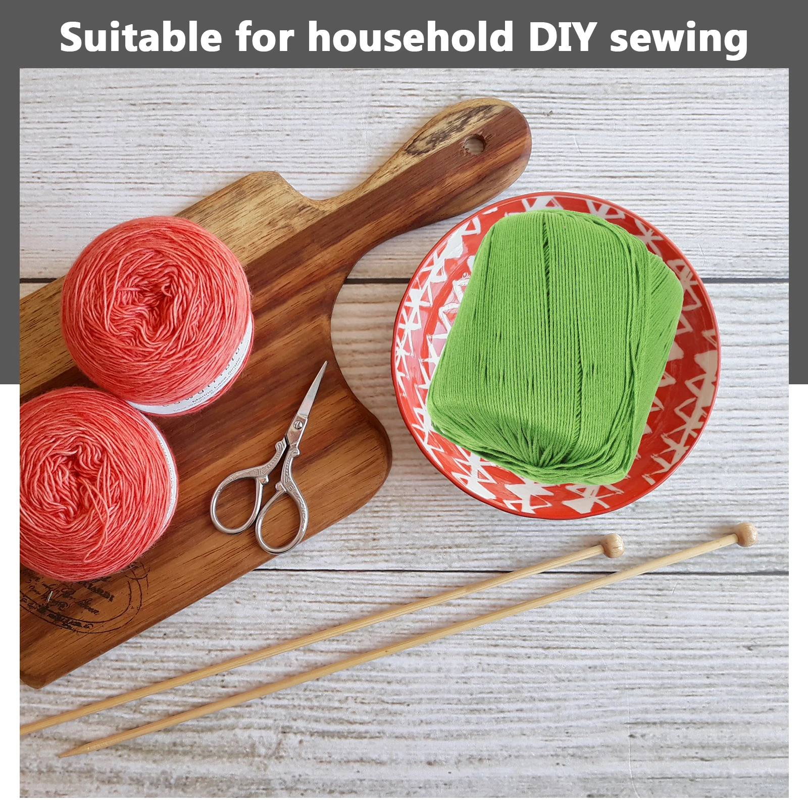 

1 Roll Cotton Yarn Easy Knit Knitting Yarn for Household Crochet DIY Crafts and Sewing Accessories Knitting Accessory