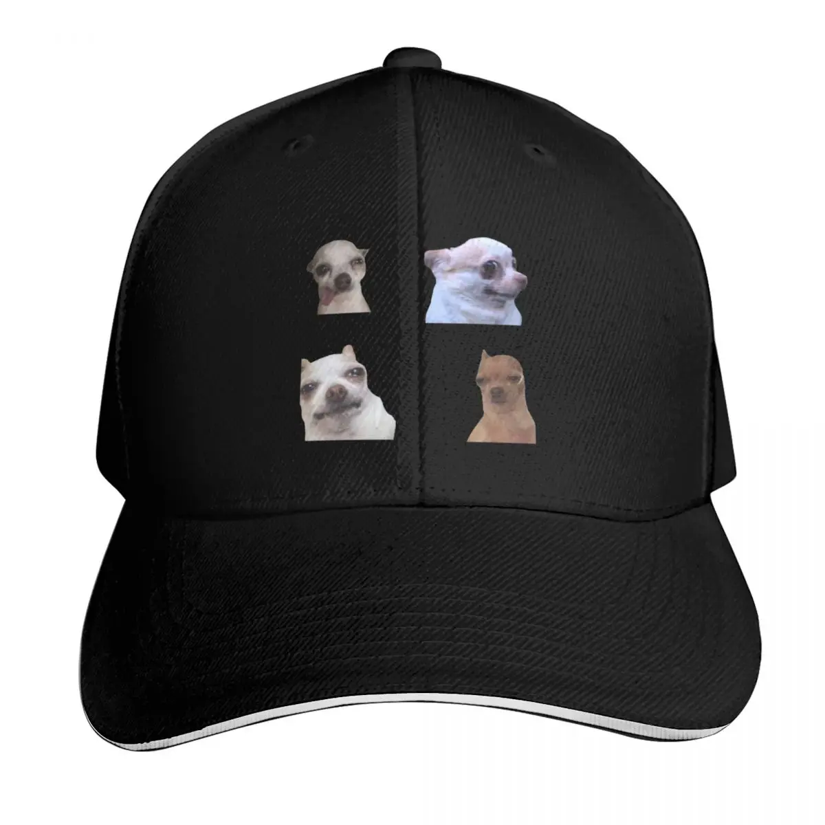 Meme Dogs Sticker Pack Baseball Cap Curved Brim Classic Fit Low Profile Unstructured Unisex for Men Women