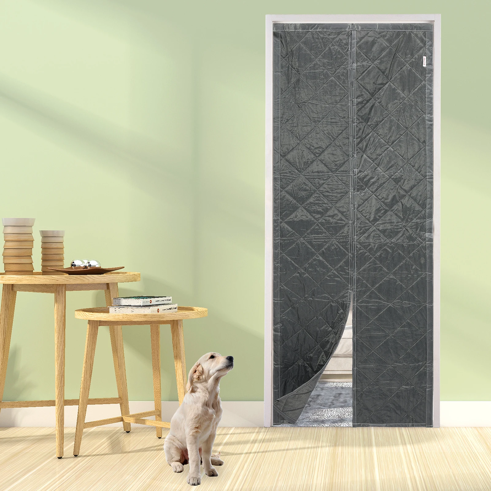 

Waterproof Coldproof Door Screen Thicken Door Cutain with Cotton Warm Self-Closing Magnetic Screen Door in Winter for Household