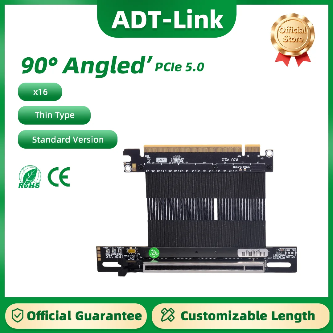 cable-de-extension-para-tarjeta-grafica-adt-link-k33up-bk-pcie-50-x16-cable-elevador-estandar-de-alta-velocidad-sin-perdidas-con-hebilla-de-tipo-avion
