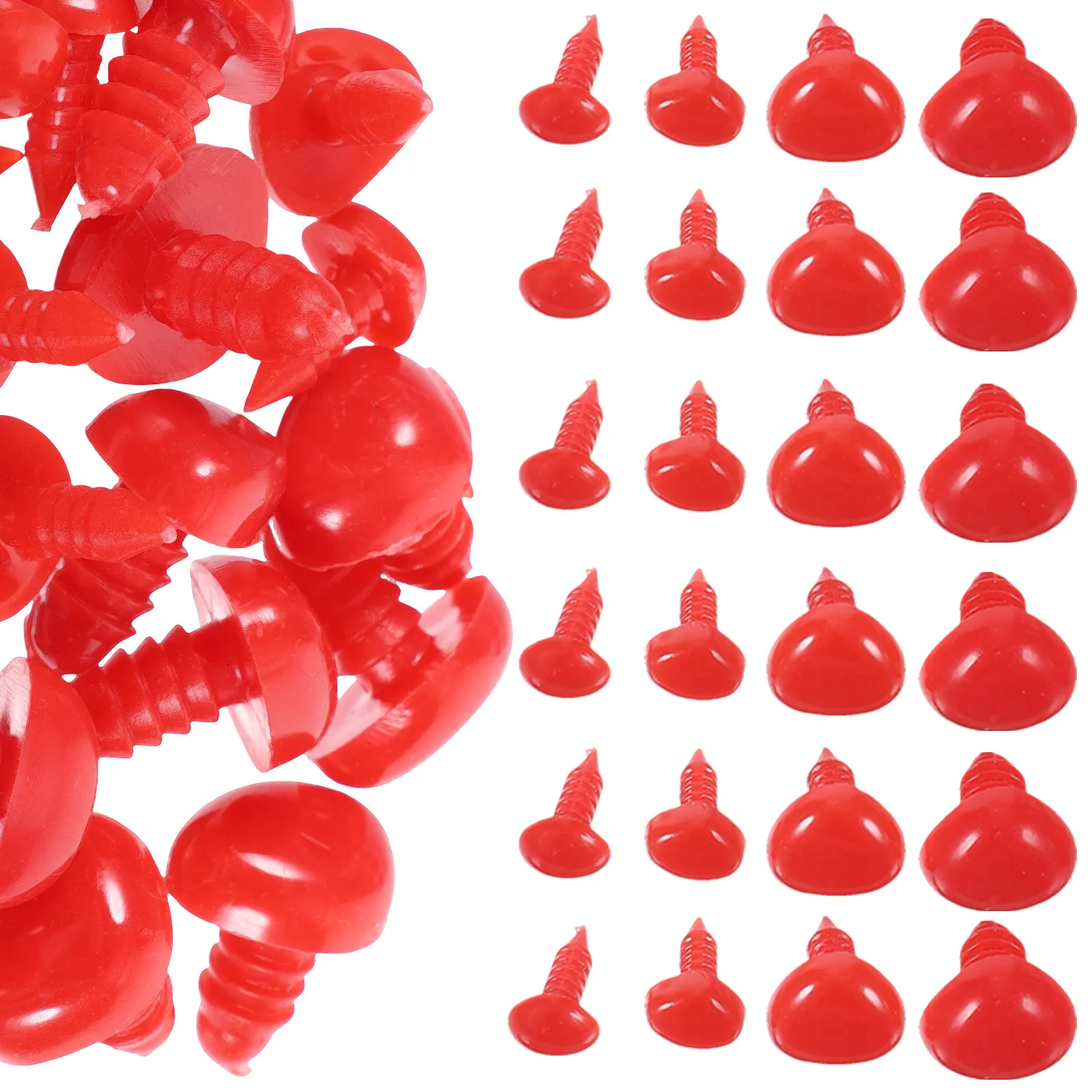 

100Pcs Realistic Fake Nose Parts for DIY Animal Makers Lightweight Resin Noses for Personalized Craft Gifts Safety Nose