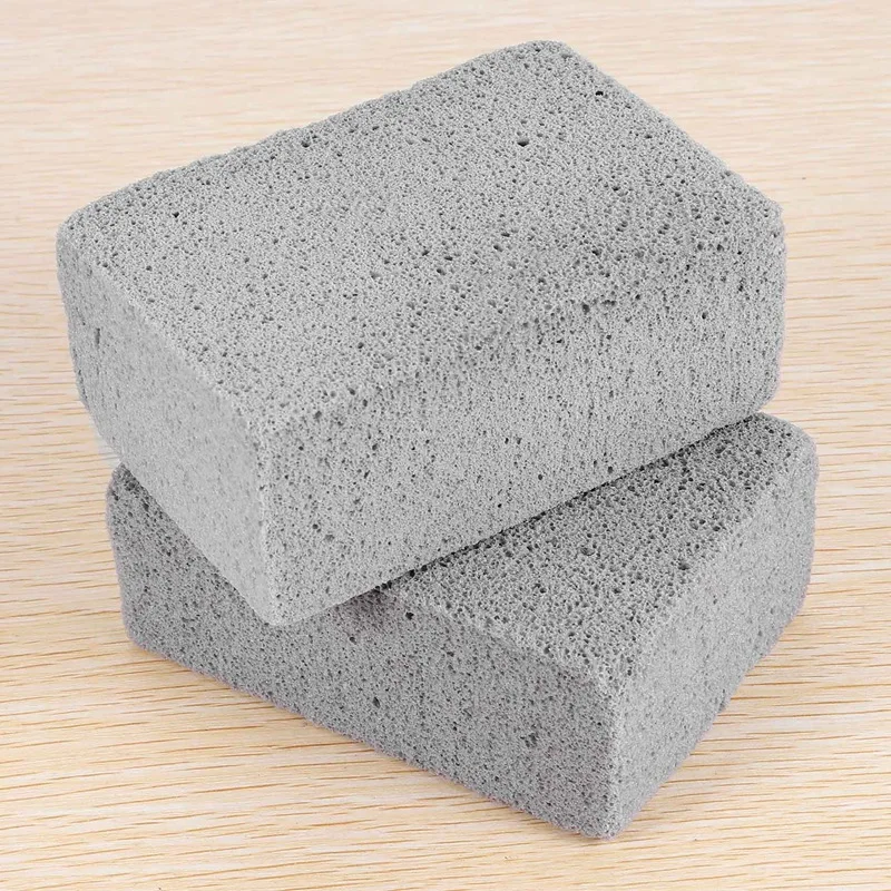 2 Pcs Barbecue Grill Cleaning Bricks Barbecue Grill Cleaning Foam Reusable To Remove Oil Stains For Grilling