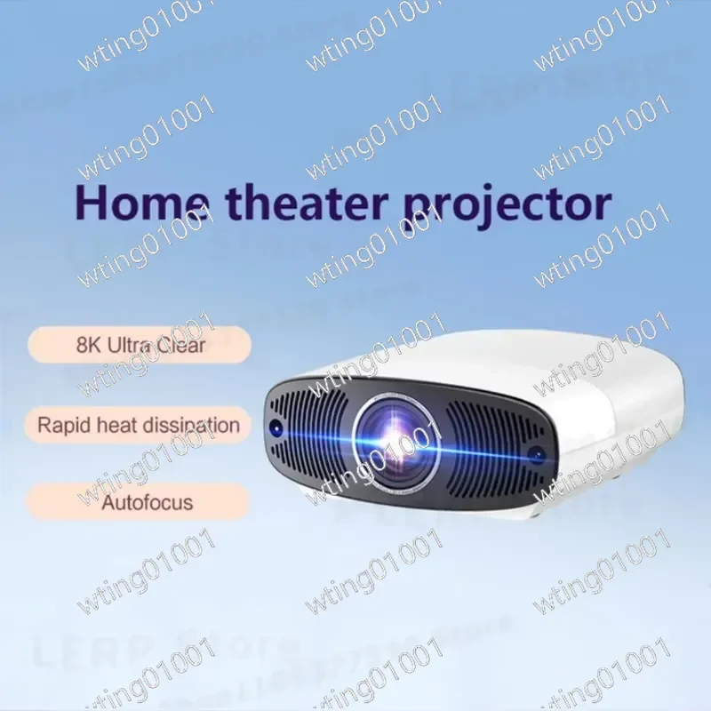 for Android 9 Mini Beamer 1080P HD LCD Video Projector 2GB RAM 32GB ROM 1300 Lumens Auto Focus Portable Home Cinema
