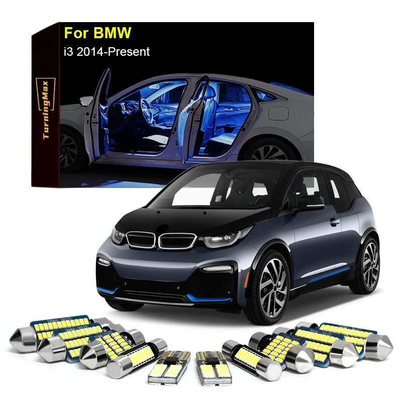 

Canbus Interior Lighting LED Bulbs Kit Package For BMW i3 2014-Now Dome Trunk License Plate Indoor Lamps Lights Car Accessories