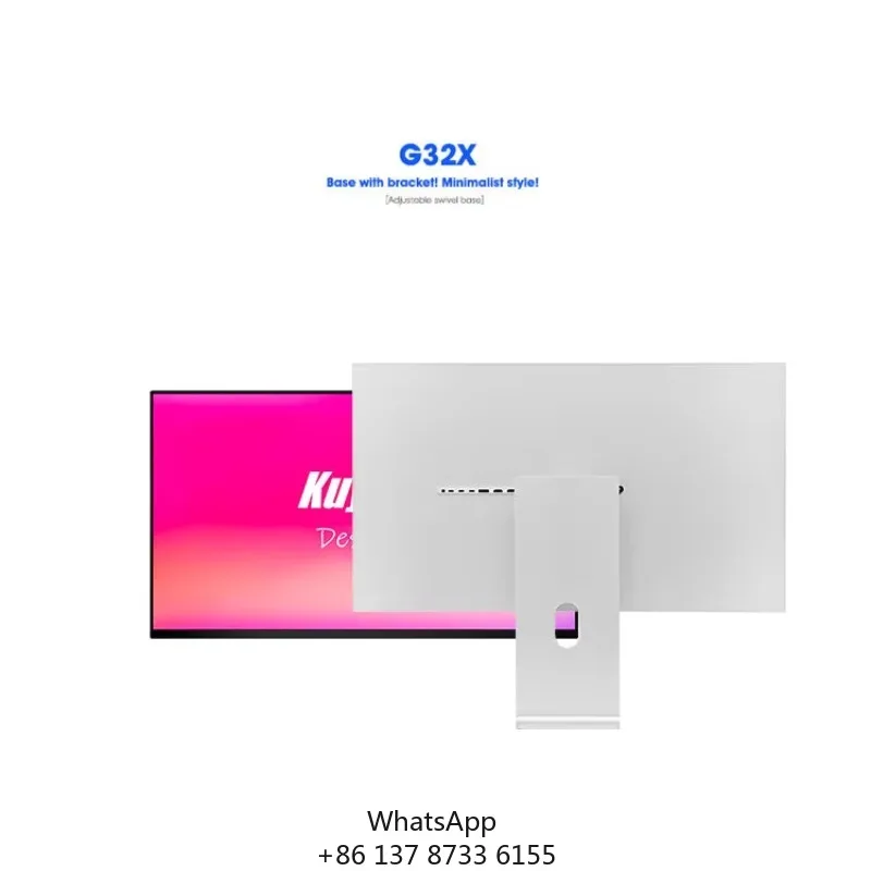 KUYCON G32X 60 Hz 1500:1 Contrast Ratio 500cd/m Brightness IPS 32 Inch Display Desktop Computer Monitor 6k Screen With Bracket