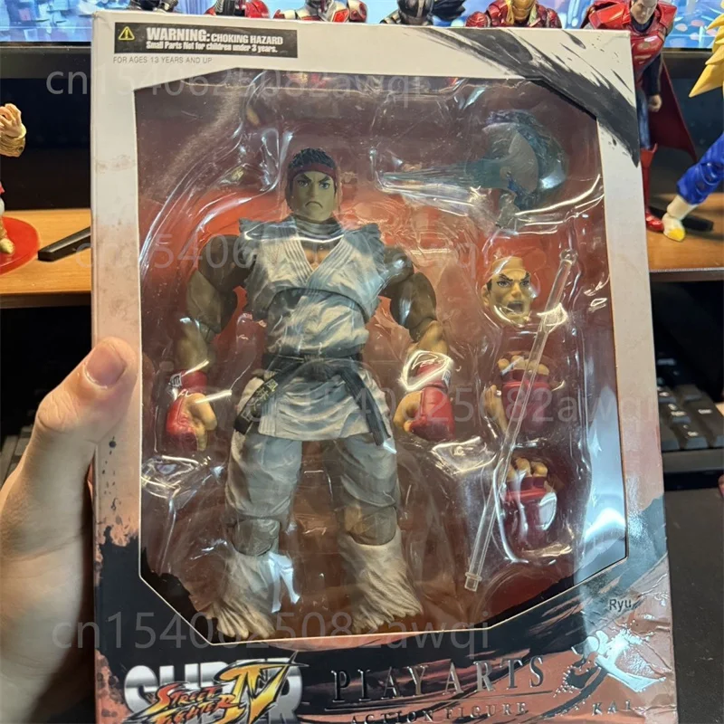Play Arts PA Ultra Street Fighter Ryu Ken Masters Storm Toys USFII: The Final Challengers Ryu Ken Akuma Action Figure Toy 21CM