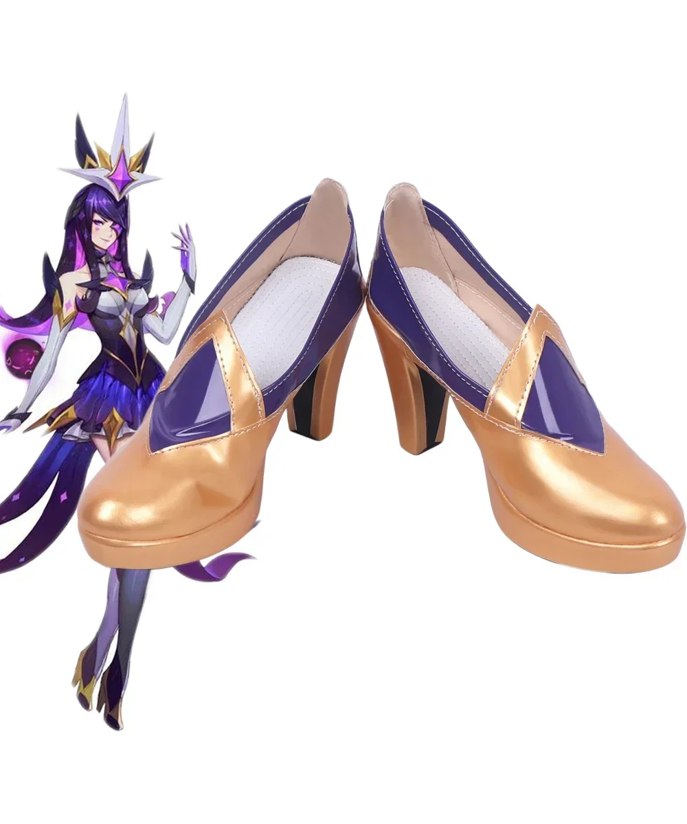 

Игра LOL Syndra Star Guardian, ботинки для косплея на заказ для вечеринки на Хэллоуин