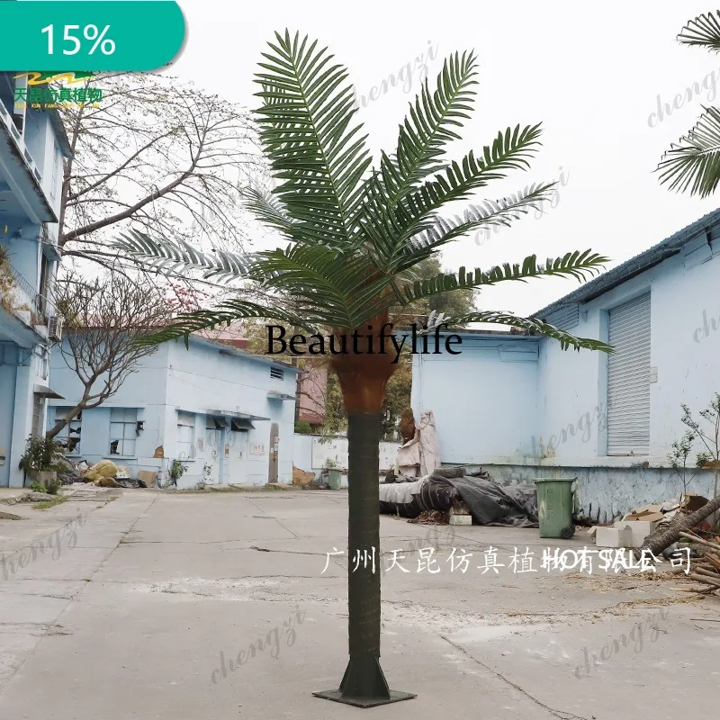 X173 artificial coconut tree indoor and outdoor decoration, tropical scenic landscaping artificial tree