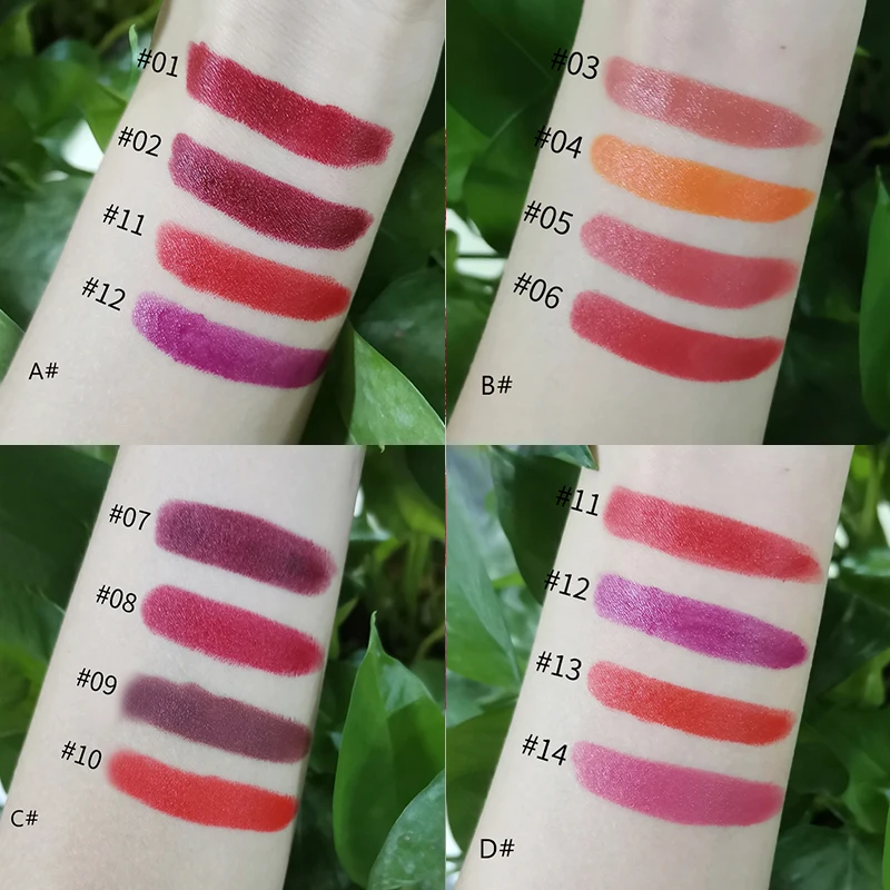 Lápiz labial de terciopelo de 4 colores, tubo de cigarro mate, resistente al agua, bálsamo labial de larga duración, maquillaje, cosméticos