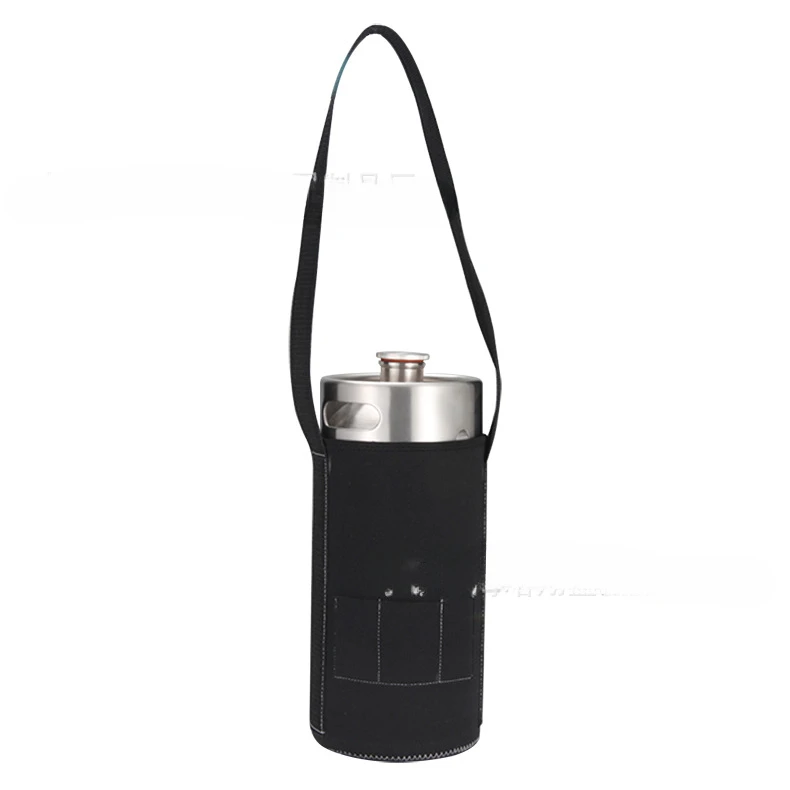 3.6L stainless steel two-hair wine barrel cover, heat insulation and anti-drop thermos cup protective cover, glass cover