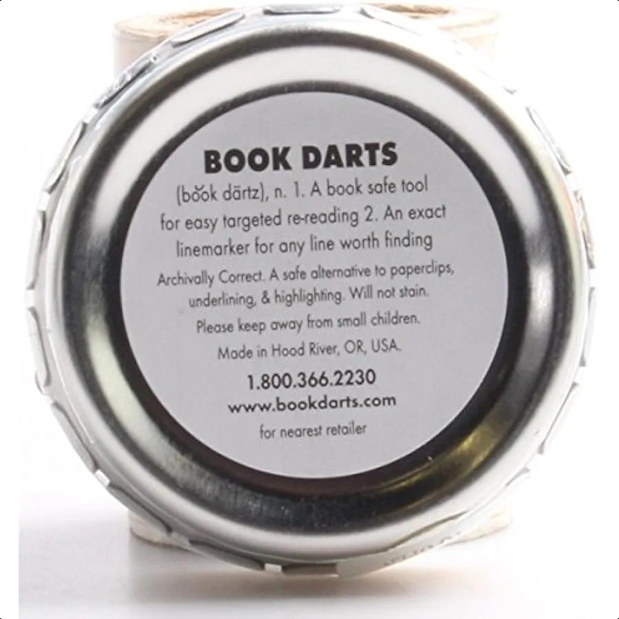 125 Count Tin Bronze Bookmarks Line Book Markers