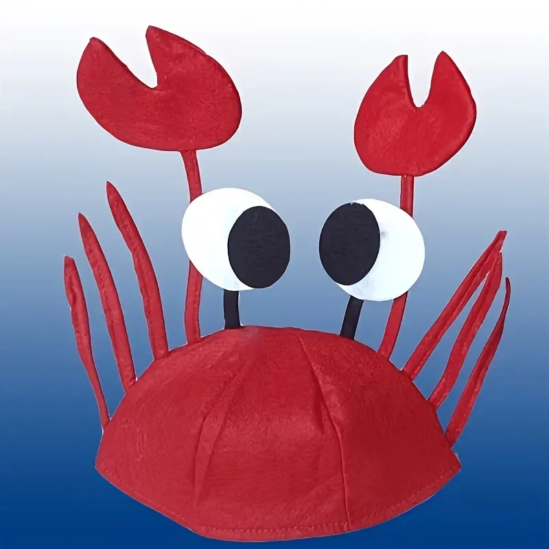 Custom Cute and Fun Crab Hat, Unique and Amusing. The Hat Is Adjustable in Size, Suitable for Both Men and Women as Headwear. A