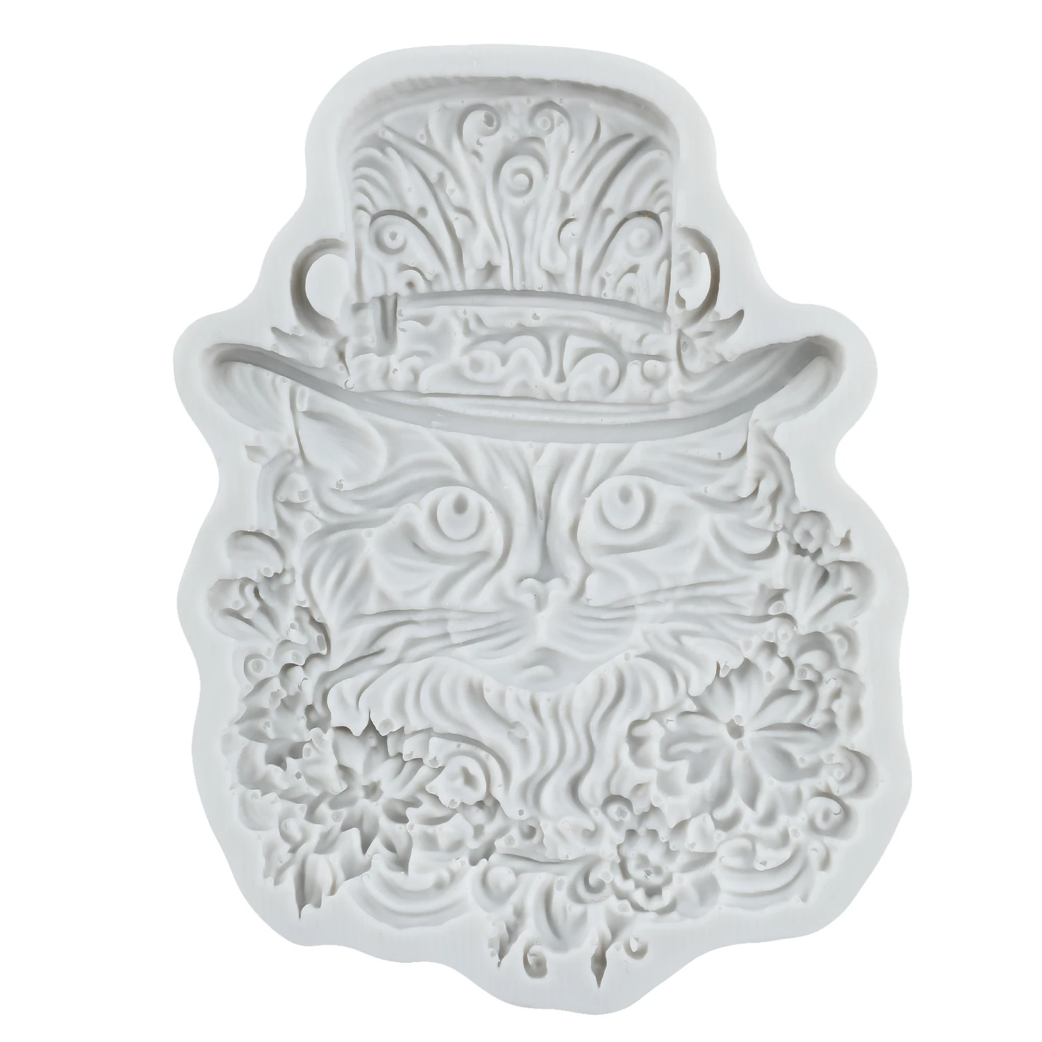 قوالب السيليكون للقطط شهم القط فندان أدوات تزيين الكعكة قطاعات الكب كيك الشوكولاته الحلوى الحرفية معجون اللثة بوليمر كلاي