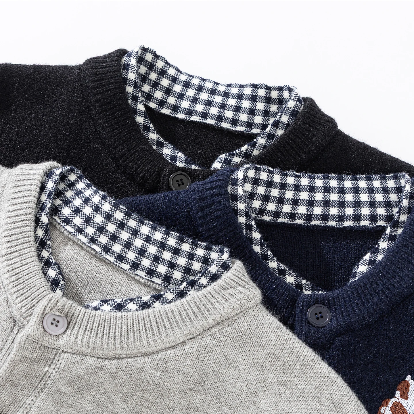 Modischer, bequemer Herren-Strickcardigan, hochwertige Marke, süßes Stickerei-Design, Herbst-Winter, koreanischer lässiger Rundhals-Pullover-Mantel – Detail 13