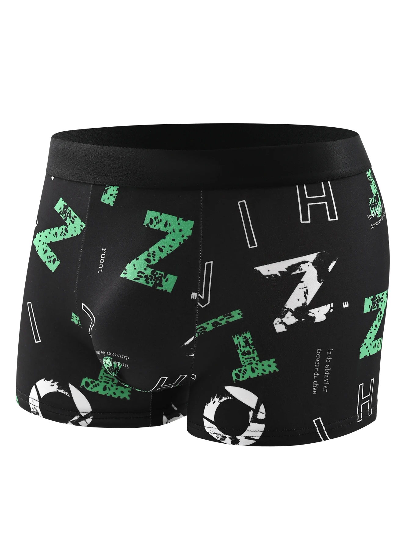 4-Piece Men's Fashion Printed Underwear Breathable Crotch Boxers For Teenagers Comfortable Plus Size High quality Underwear image 3