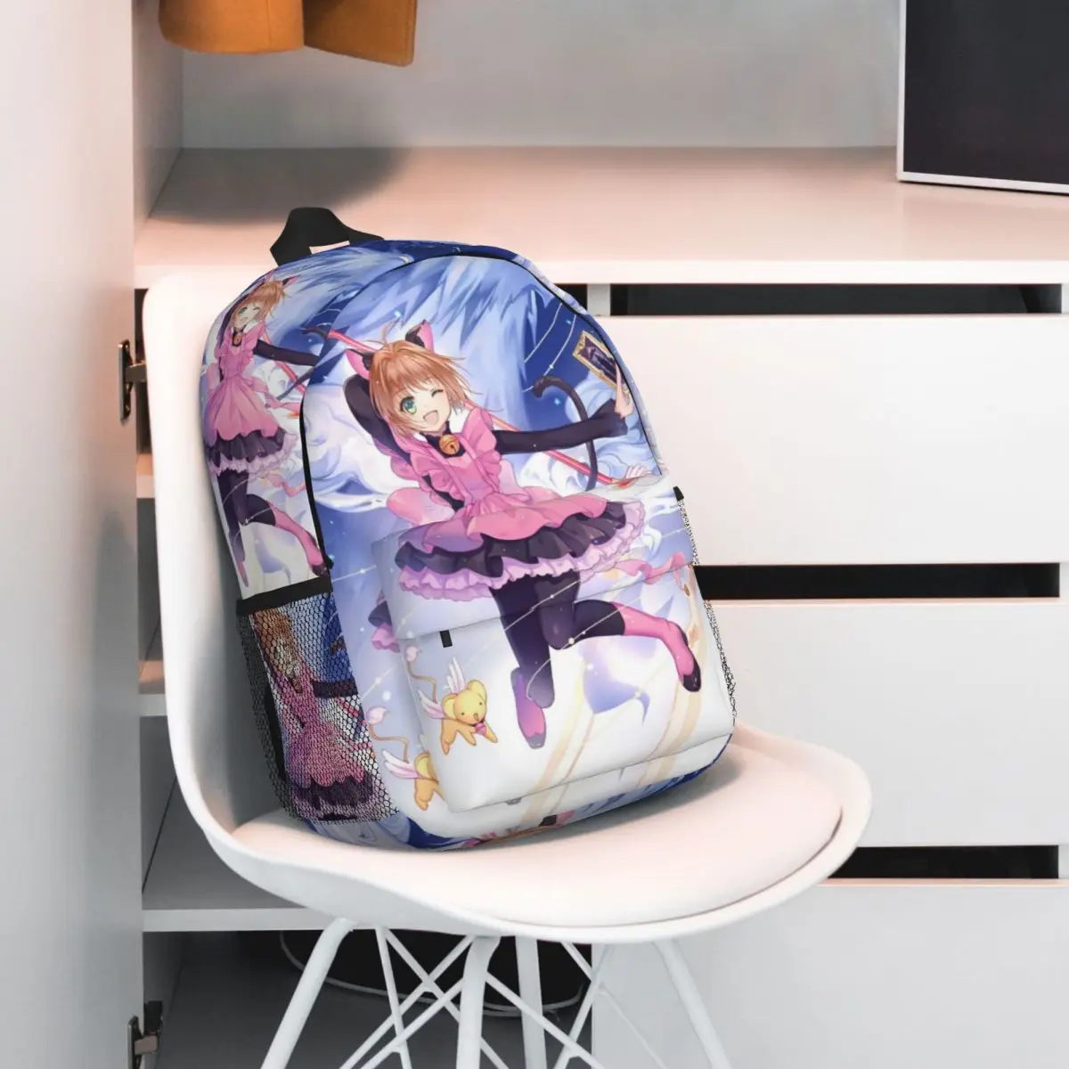 Cardcaptor Sakura Magic Circle Printed Lightweight Casual Schoolbag For School, Outdoor, Shopping, Office 15inch