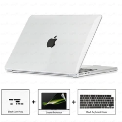 Laptop Case For MacBook Air 15 A3241 A3114 Cover 2023 Air 15.3 Model A2941 M2 M3 Keyboard cover For MacBook Air 13 M5 2026 Shell