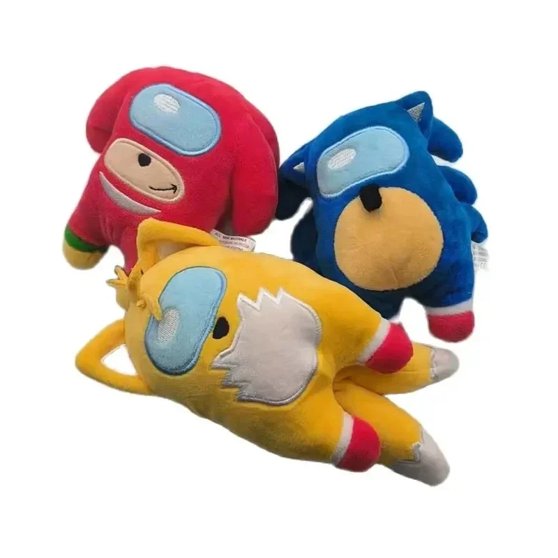 15cm Sonic Cartoon Plush Doll Cartoon Supersonic Movable Doll Soft Stuffed Plush Children's Christmas Toys Birthday Gifts