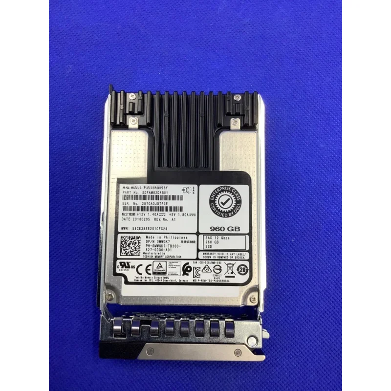 New for Dell 960GB SAS 12Gbps RI 2.5 Enterprise SSD MWGK7 0MWGK7 PX05SRB096Y