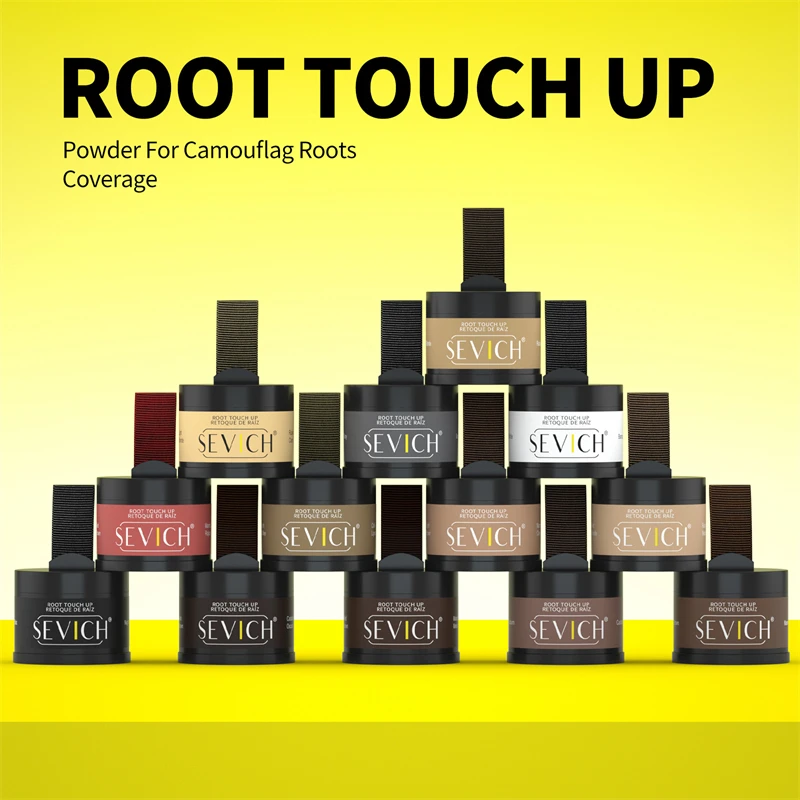 Waterproof Hair Shadow Powder Temporary Hairline Repair Filling Powder Gray Coverage Hair Loss Hairline Powder Makeup Concealer