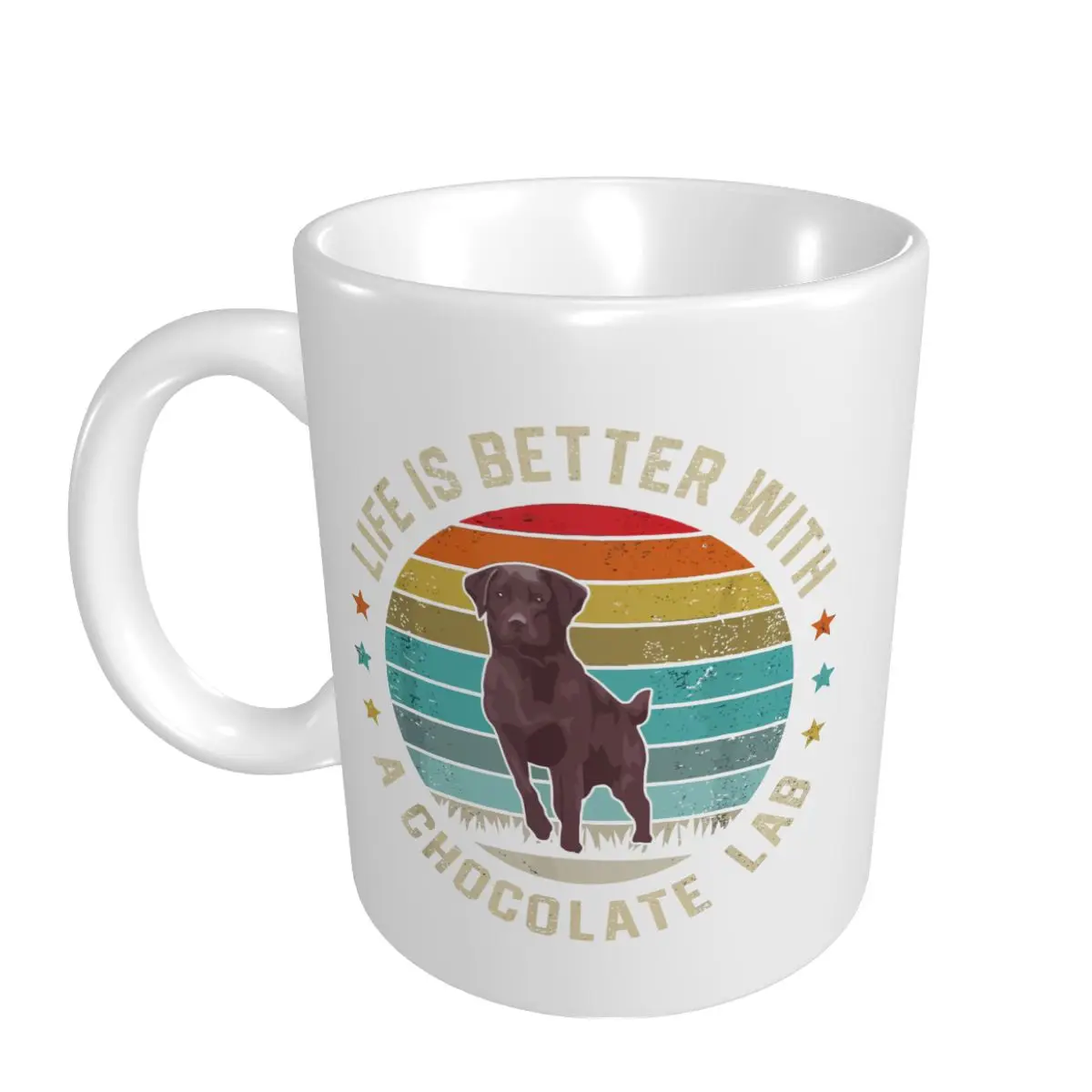 Mark Cup Mug Chocolate Lab Dog Owner Dog Dad Mom Brown Labrador Retriever Coffee Mugs Tea Milk Water Cup Travel Office Home