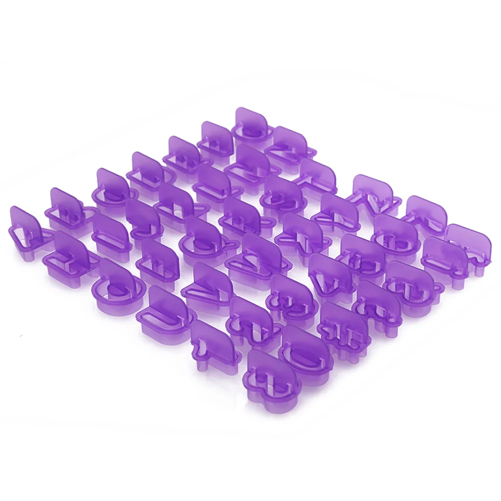 40 pezzi stampo per biscotti in plastica lettere dell'alfabeto torta fondente pasta di zucchero cioccolato cottura fai da te lettera dell'alfabeto fai da te