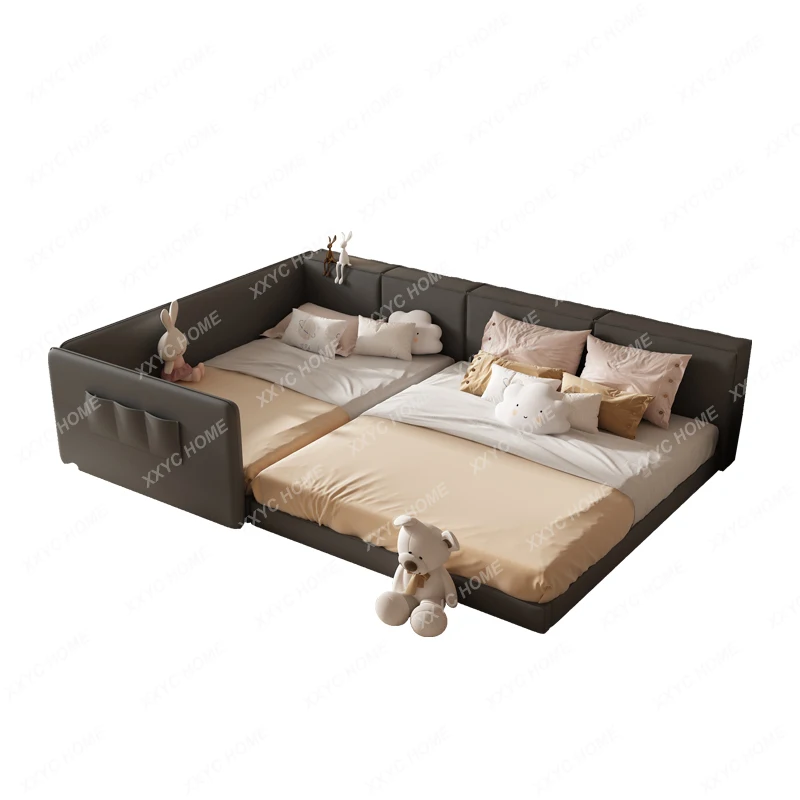 

Two-Child Parent-Child Bed 2M Splicing Bed Master Bedroom Family Three Or Four-Mouth Widened 3 M Oversized Bed