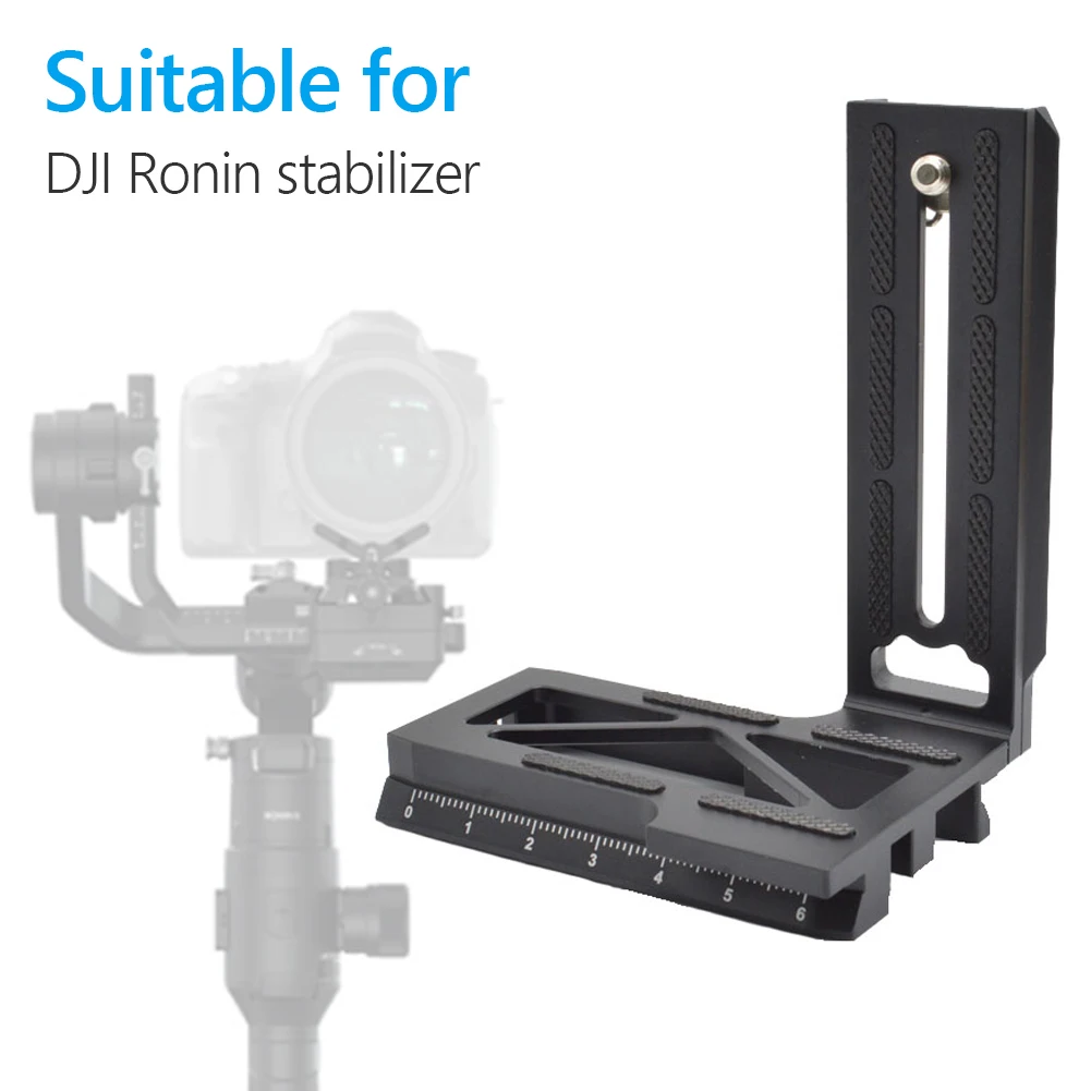 1/4 Screws L Bracket Camera Mounting Quick Release Plate Vertical Video Shooting Universal Camera Bracket for DJI Ronin S SC