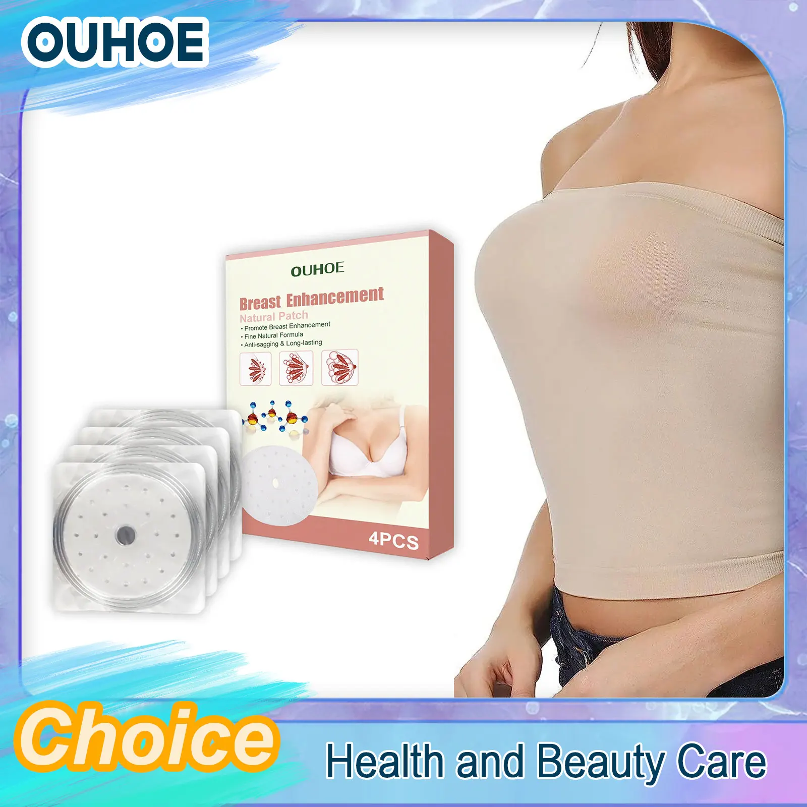 Breast Enhancement Patch Anti-Sagging Collagen Bust Augmentation Enlargement Big Boobs Growth Firming Lifting Plumping Chest Pad