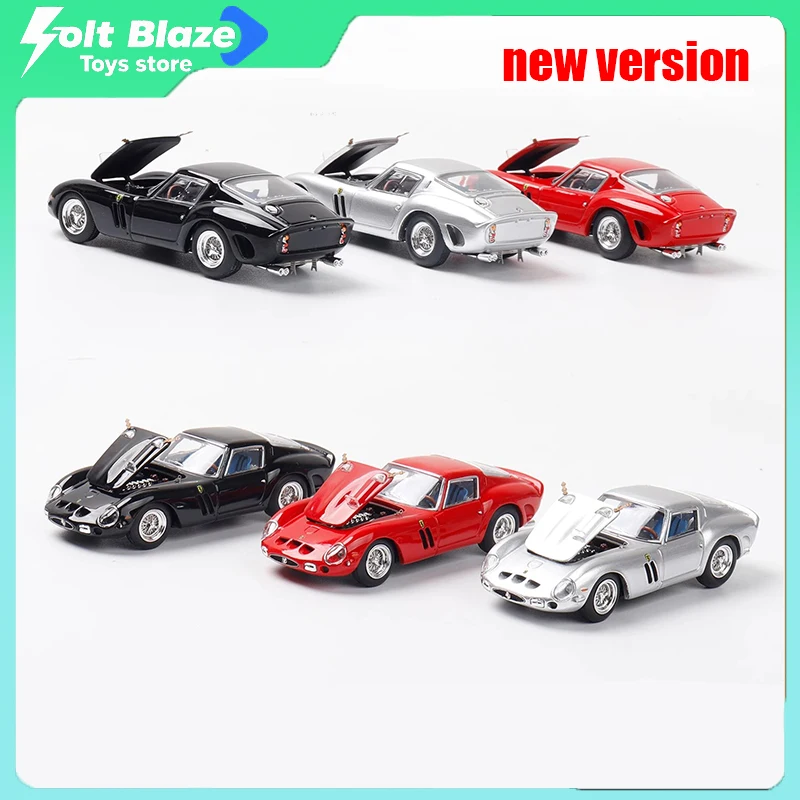 

CL 1/64 Ferrari Prancing Horse 250 GTO Классический винтажный автомобиль с открывающимся капюшоном, модель автомобиля из сплава, имитация статического сплава, автомобили, подарки для мальчиков