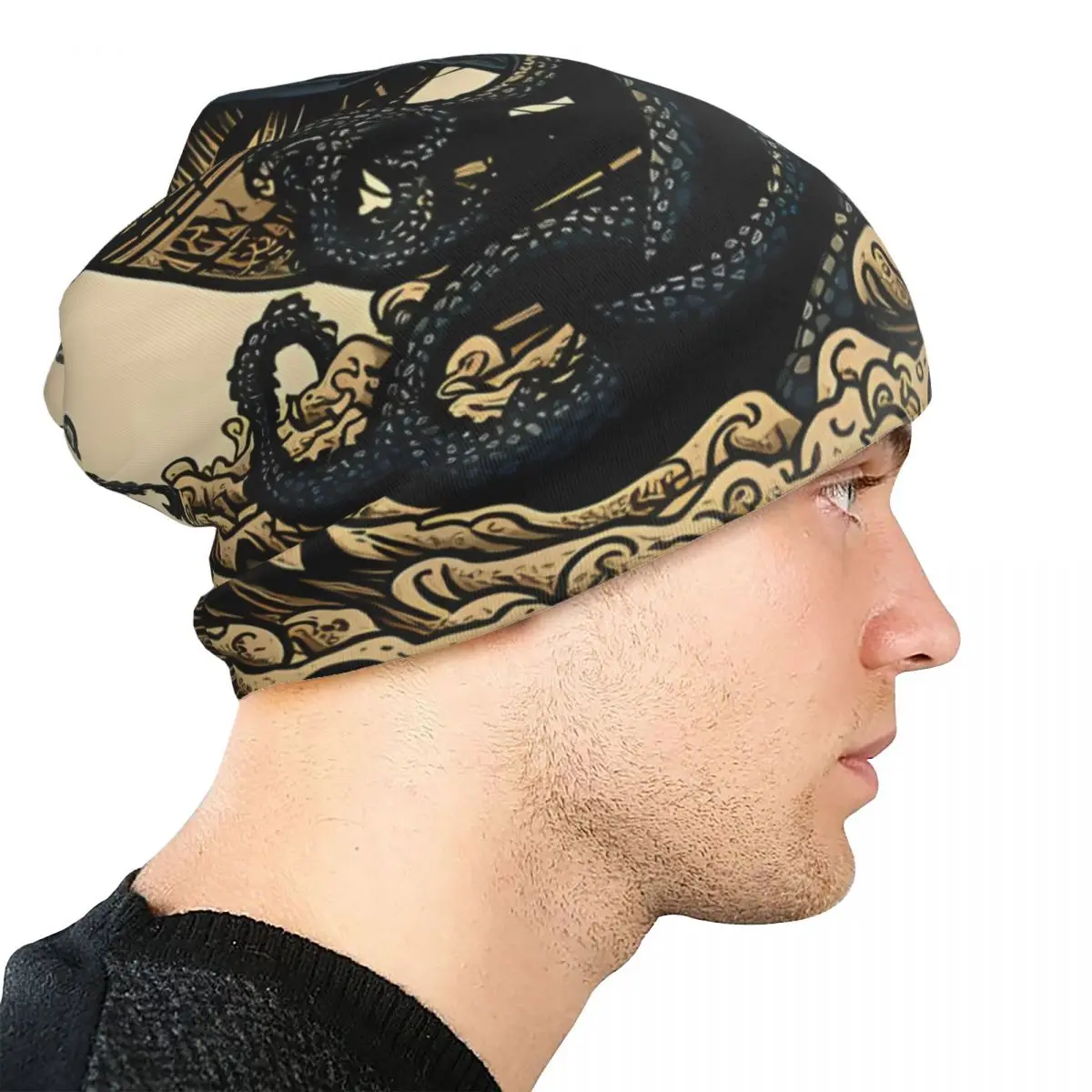 OctopusGorros Bonés para Homens, Moda Bonnet Chapéus